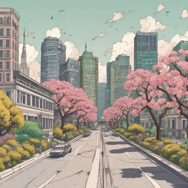 A blooming index tree displaying the real estate, finance, and utilities sectors as vibrant blossoms among its branches
