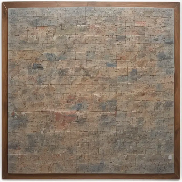 A giant jigsaw puzzle illustrates mortgage-backed securities
