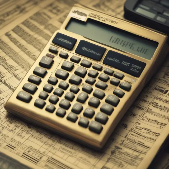 Golden calculator displaying Lehman Formula representing the firm