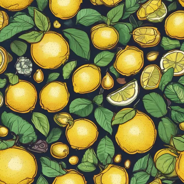 A bowl filled with mixed lemons and ripe fruits, symbolizing asymmetric information in markets