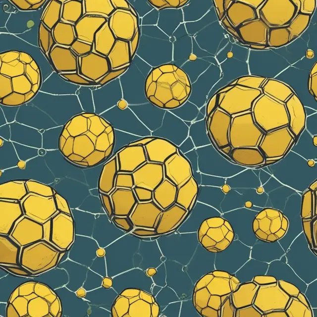 An image of a marketplace where spheres for consumer products, business products, and finance interconnect, symbolizing the presence of lemons problems in various markets
