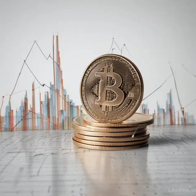 Cent coin merging with a stock chart, representing the close relationship between LEPOs and the underlying stock