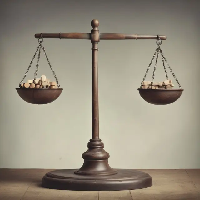 See-saw with normal distribution on one scale and kurtosis analysis on the other, emphasizing their relationship in finance.
