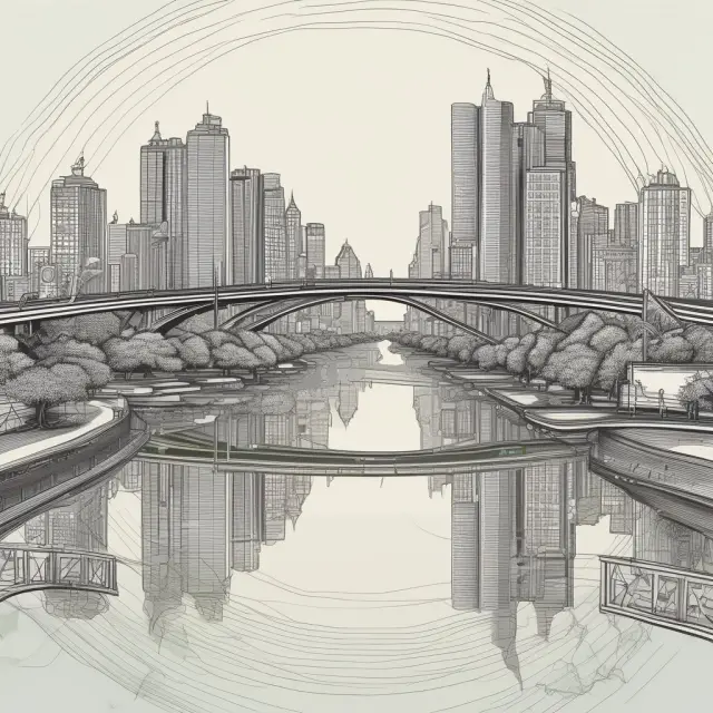 A lessor represented as a bridge, connecting a hopeful tenant (lessee) with the dream of property ownership