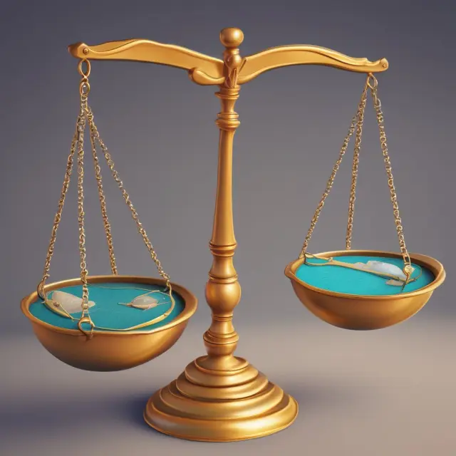 Balanced scales represent Level 1 and Level 2 assets; market data tips the scale to determine fair value for Level 2