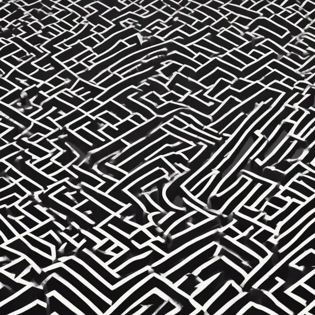 Registered brokers exploring an intricate maze filled with stock market data, with level III quotes illuminating the deepest levels of market depth and interaction.