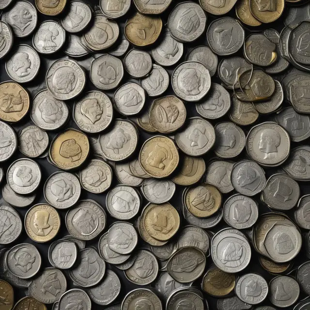 A dual-faced coin symbolizing two investment vehicles: Leveraged ETFs and Mutual Funds, with labels detailing their respective structures, costs, and trading strategies.