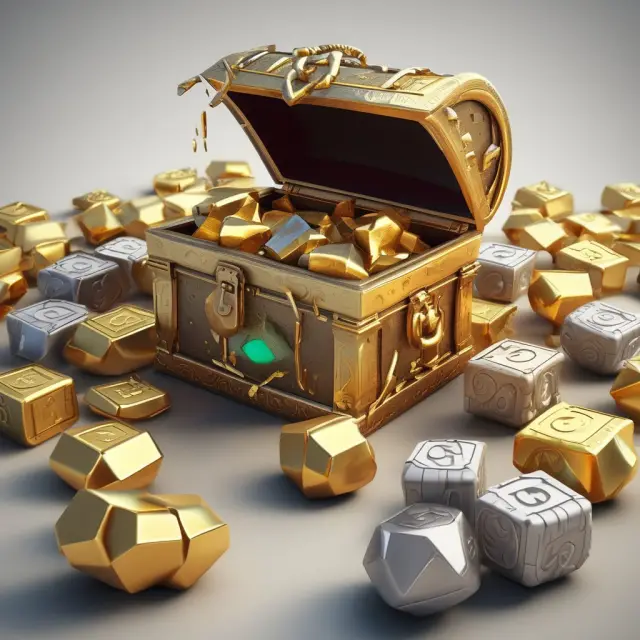 Institutional loans forming a path to a treasure chest represented by an ETF, illustrating passive investment through Leveraged Loan Indices