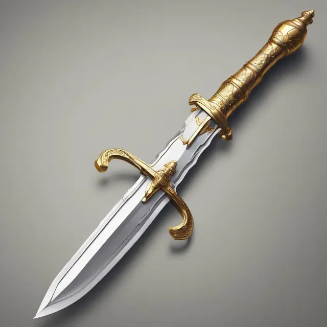 Image showing a double-edged sword with a golden handle, symbolizing the advantages and disadvantages of leveraged leasing for financial investors