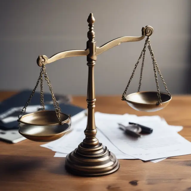 An image of a balance scale where assets are weighed against a lease contract, reflecting financial reporting requirements for leveraged leases.