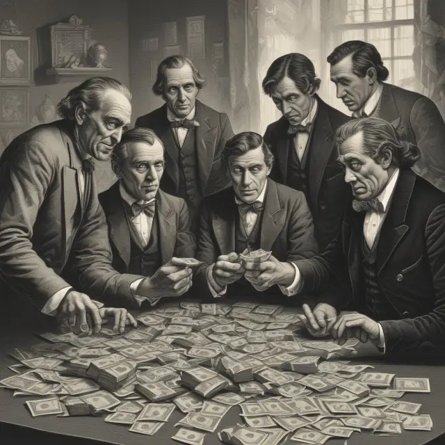 An image of Wall Street professionals playing a game of Liar