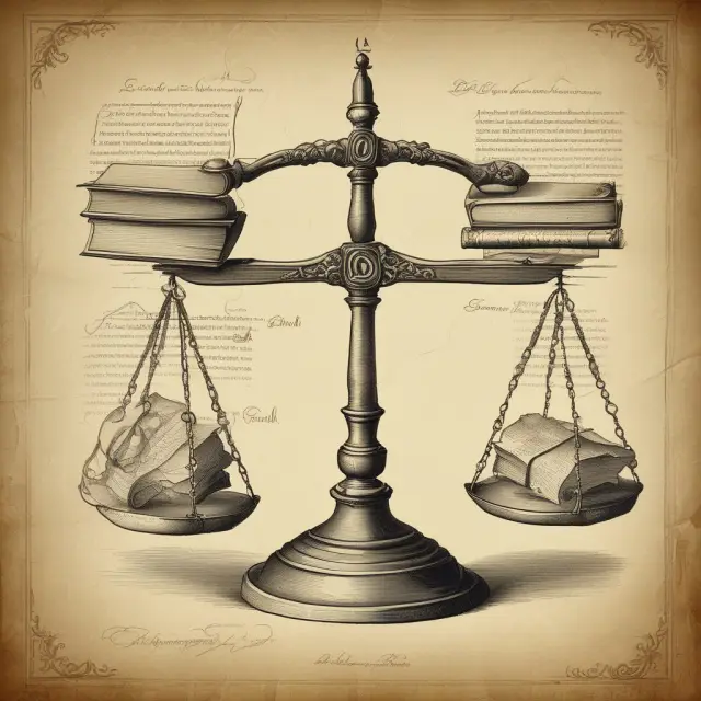 Image of two scales, one labeled 