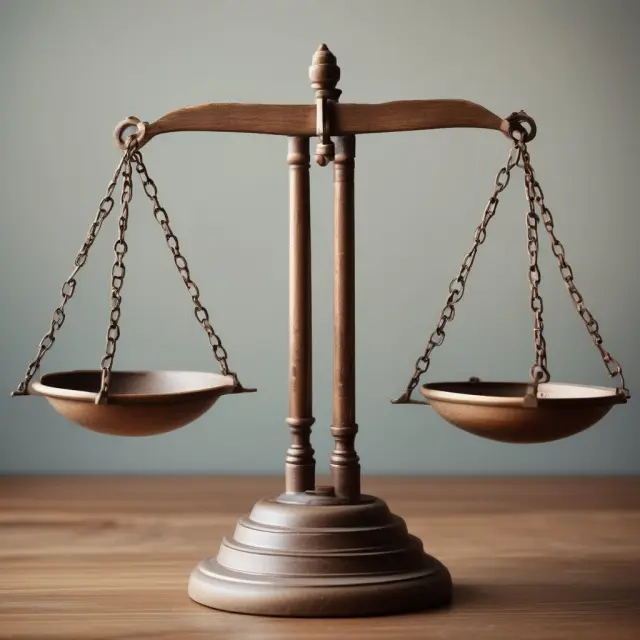 Image of a balanced scale representing the evolution of free speech and libel laws under the US Constitution