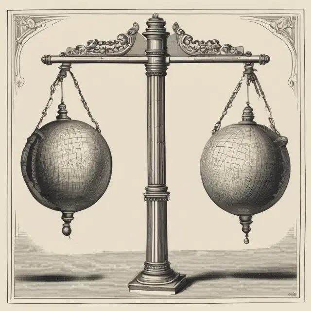 Two pendulums represent LIBID and LIBOR, swinging around a common axis, illustrating their roles as bid and offer rates in the London interbank market.
