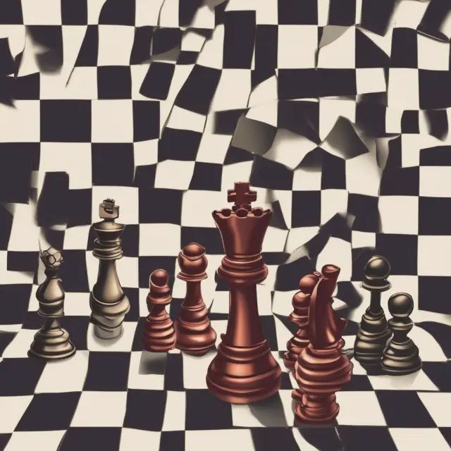 A table displaying licensing agreement pros and cons as chess pieces on a board, emphasizing careful consideration.
