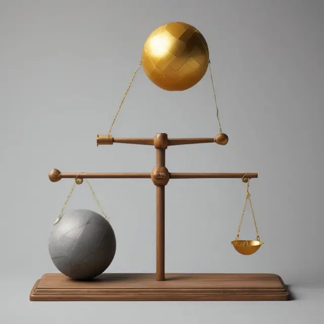 An image of a see-saw illustrating the delicate balance between savings and expenses in the context of the Life-Cycle Hypothesis.