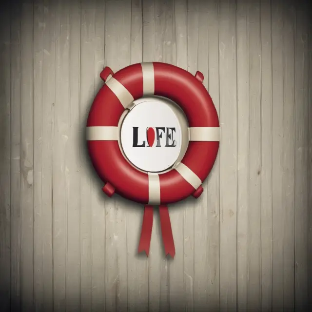 An image of an ornate key and a lifesaver bobbing on stormy seas, illustrating the protective role a life estate plays in shielding assets from Medicaid