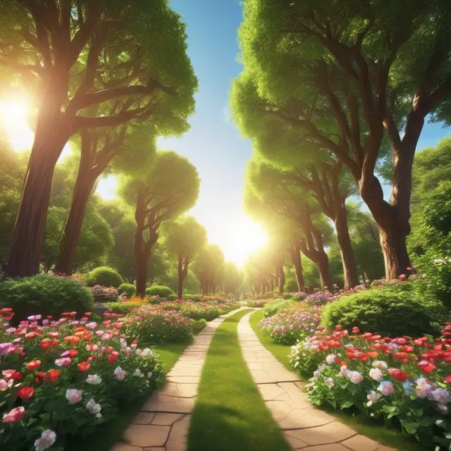 Image of diverse trees symbolizing life-cycle funds, target-date mutual funds, index funds, and actively managed portfolios growing in a flourishing garden.