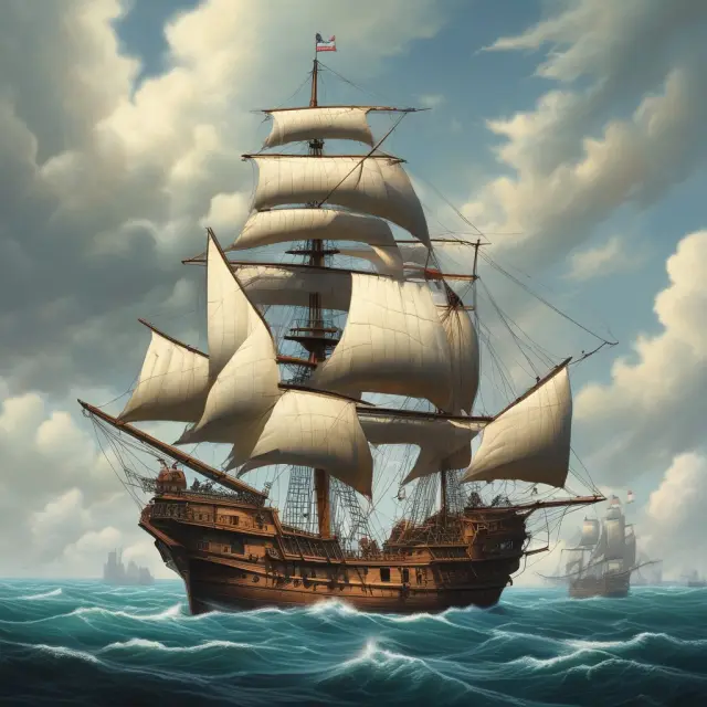 Giant institutions navigating the life settlement market, with ships symbolizing their investment strategies