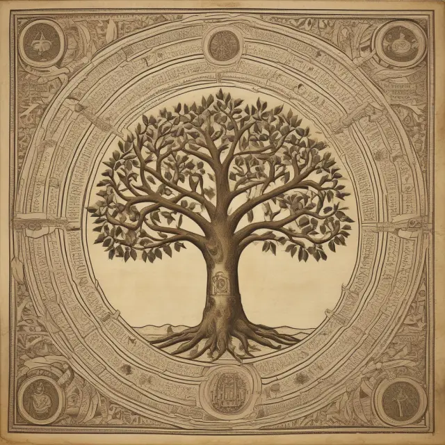 A metaphorical image depicting the transformation of a tree of life into a complex network of life settlements and viatical contracts, signifying institutional investment in this unique asset class.