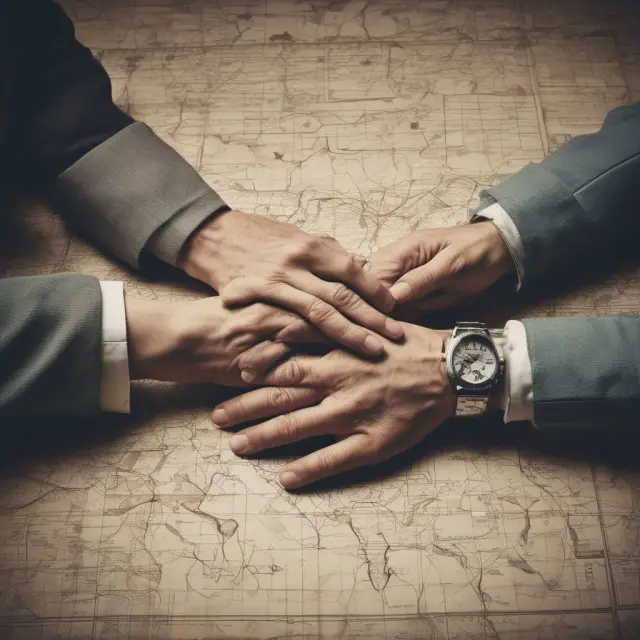 Two hands holding a mortality table, representing the concept of joint life expectancy in retirement planning