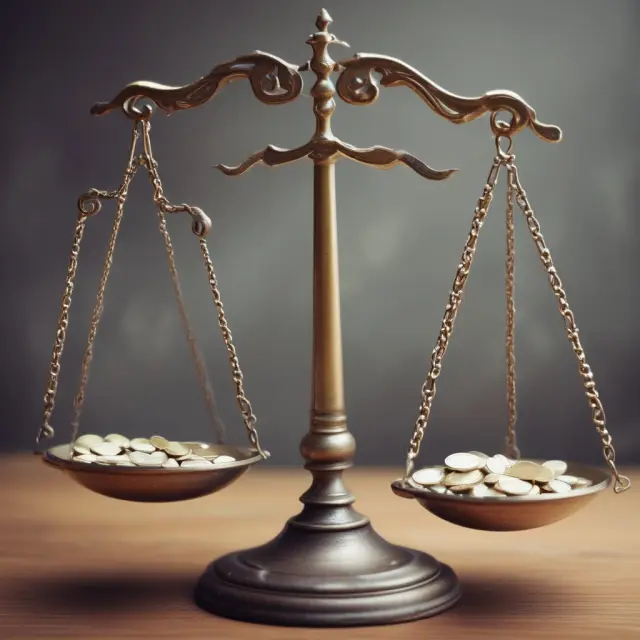 Scales balance two life insurance types: term (hourglass) vs. permanent (mature tree), symbolizing coverage duration and growth.