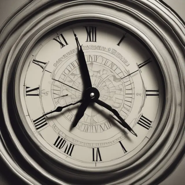 An image of a clock displaying term life insurance policies as seconds, symbolizing coverage for a specific duration