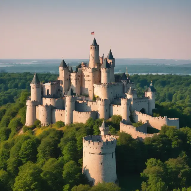 Five impenetrable castles symbolize the five leading life insurance companies, each boasting financial strength and diverse offerings