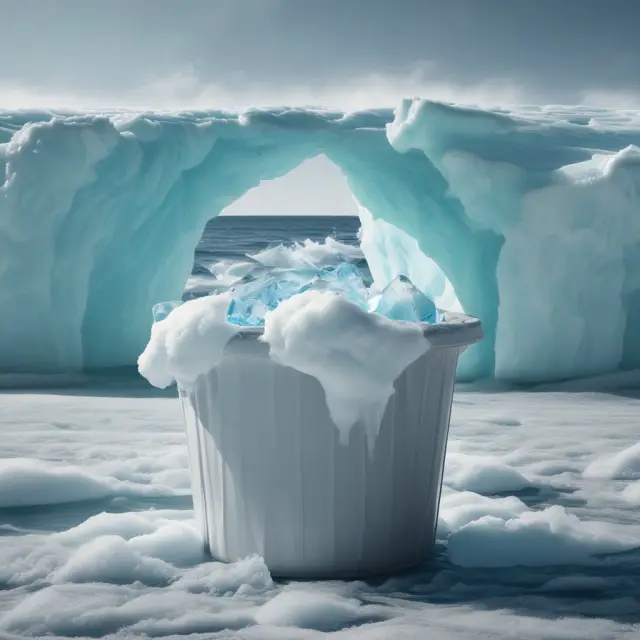 An iceberg symbolizing retirees