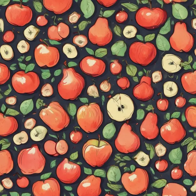 Young savers balancing luxury apples (representing lifestyle choices) and savings pears (long-term goals)