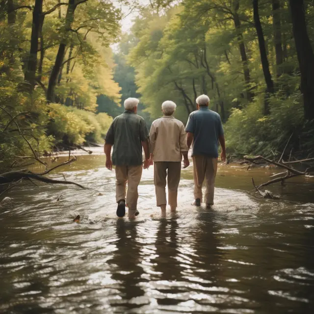 Retirees navigating financial struggles, symbolizing the impact of lifestyle creep on retirement funds.