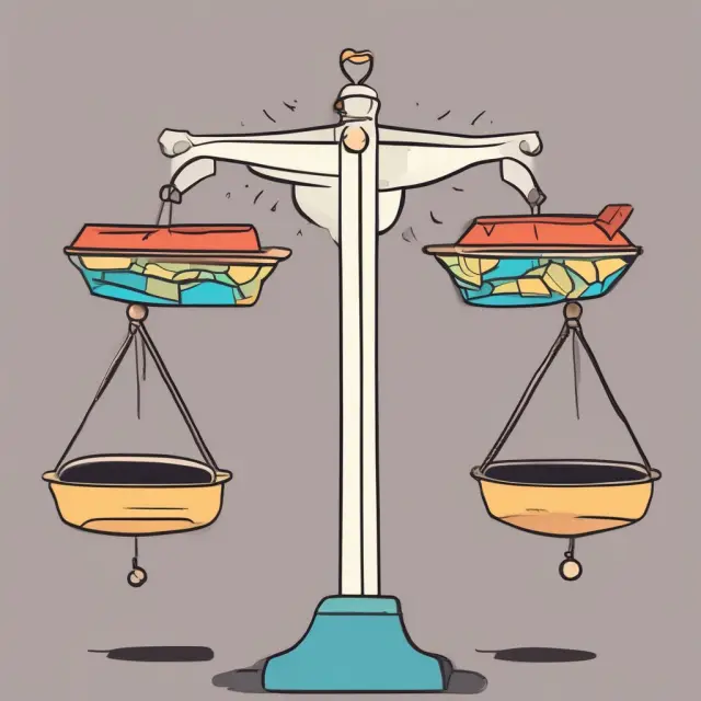 Visualizing the balance between FIFO (First In, First Out) and LIFO (Last In, First Out) inventory methods in a business