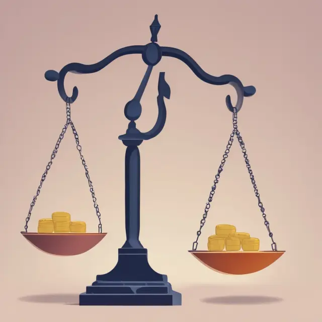 Scales balanced: Eliminating salary history in hiring process leads to equal pay. Symbolizes fair compensation and bridging the wage gap.