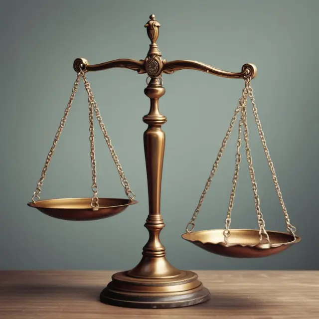A balance scale weighs the pros (golden shields) against cons (red shields) of a limited company.