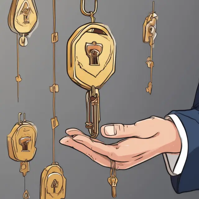 Client retains control with a golden key representing limited power of attorney for investment management