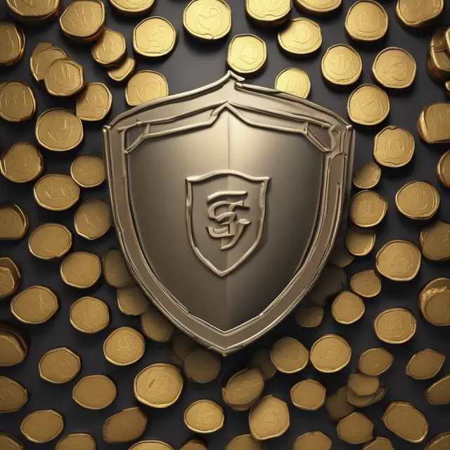 An image of a golden shield made up of interconnected coins, representing the protection offered by limited liability structures for investors and entrepreneurs