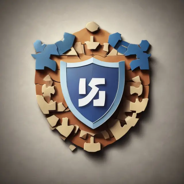 Metaphorical shield made of interconnected puzzle pieces representing various businesses, illustrating the concept of limited liability protection