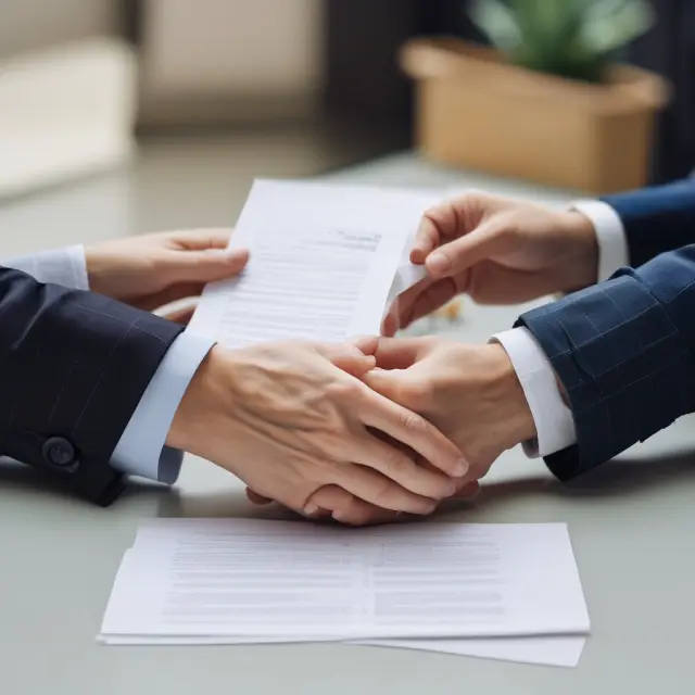 An image of two hands shaking on a contract, symbolizing GPs and LPs forming a limited partnership