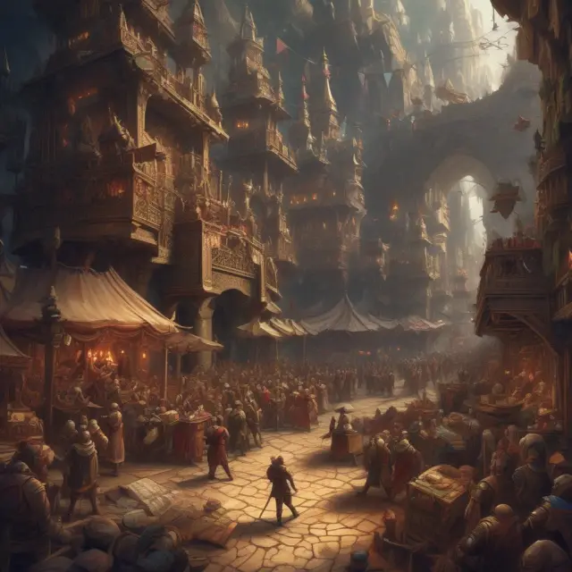 An image of a bustling marketplace filled with orderly lines of limit orders, symbolizing control and stability during periods of volatility.