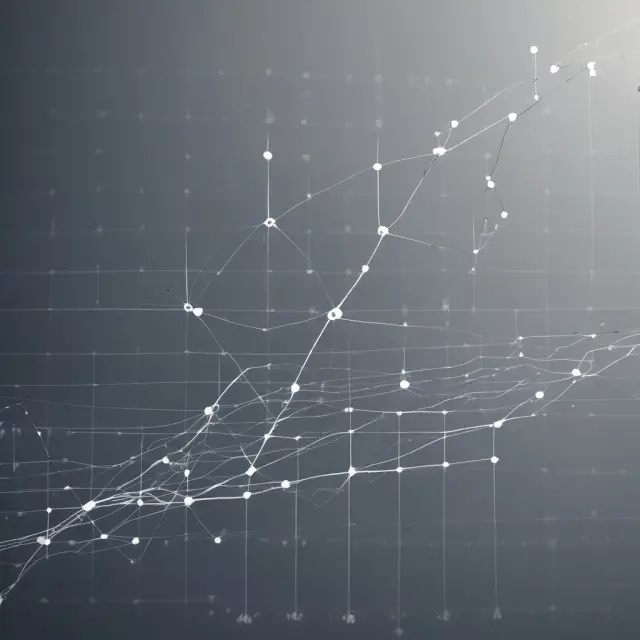 A series of line graphs illustrate trends and changes in quantitative data points over time, crucial for understanding financial market dynamics