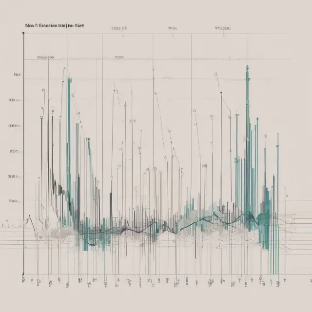 Multiple line graph with distinct colors representing trends of various securities or indicators over time, enabling side-by-side comparison
