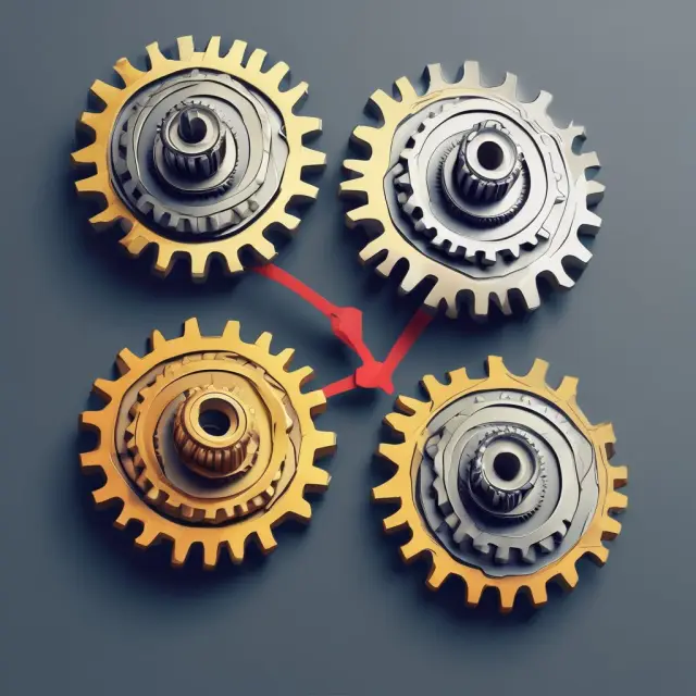 Visualization of SMA, EMA, and LWMA gears illustrating their respective weighting approaches and reaction times