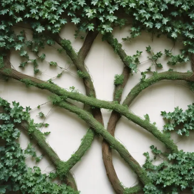 An image featuring interconnected linear equations as vine-like structures illustrating their significance in econometric modeling