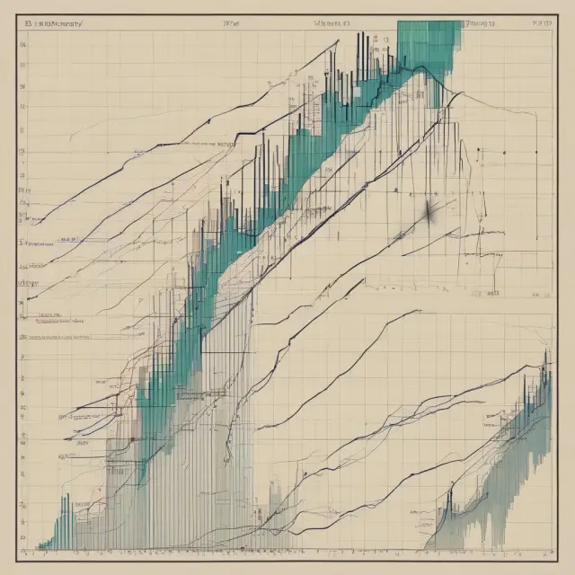 Image of a line chart with an arrow pointing to the starting point, representing the beginner