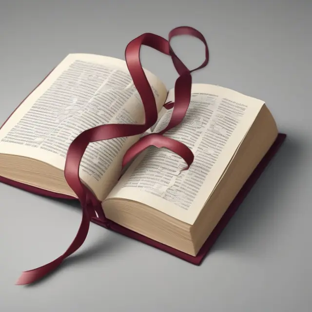 Flexible line of credit symbolized by an open book and adjustable ribbon