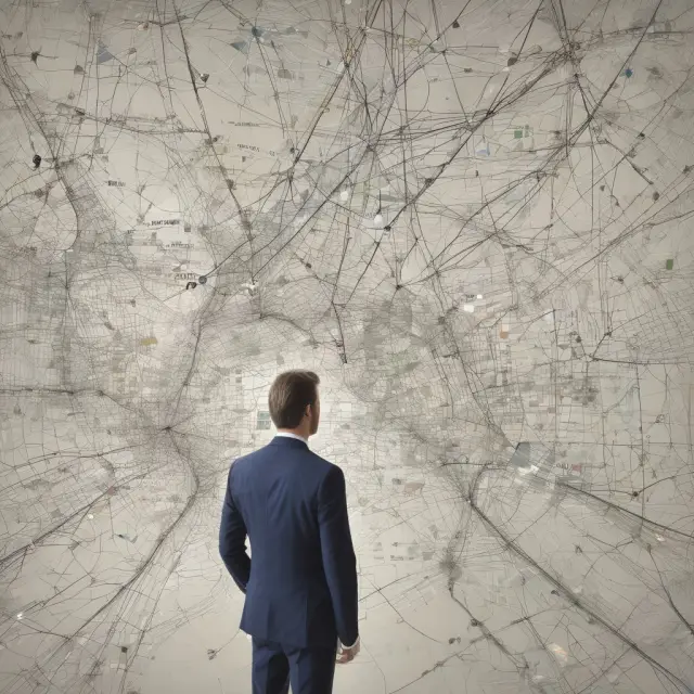 An institutional investor exploring a detailed map depicting various financial instruments while managing their Line of Credit, ensuring optimal growth and risk mitigation.