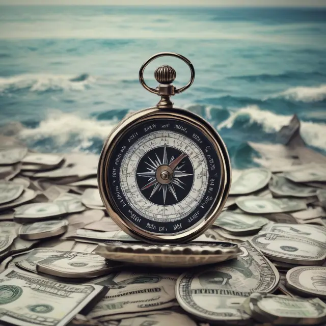 An investor steers through a vast ocean of funds, with Lipper Indexes acting as guiding compasses
