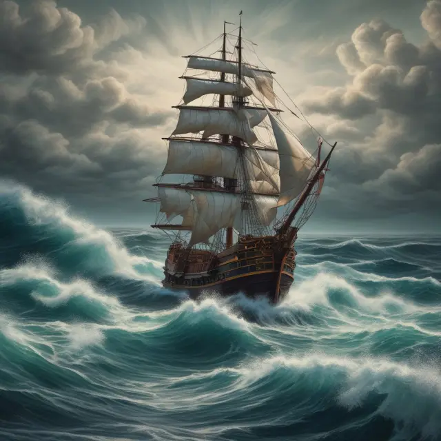 An image of a liquid alternatives vessel braving rough waters, representing its role in addressing the challenges of traditional investment vehicles