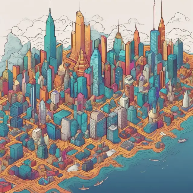 A colorful, intricate tapestry representing liquid alts