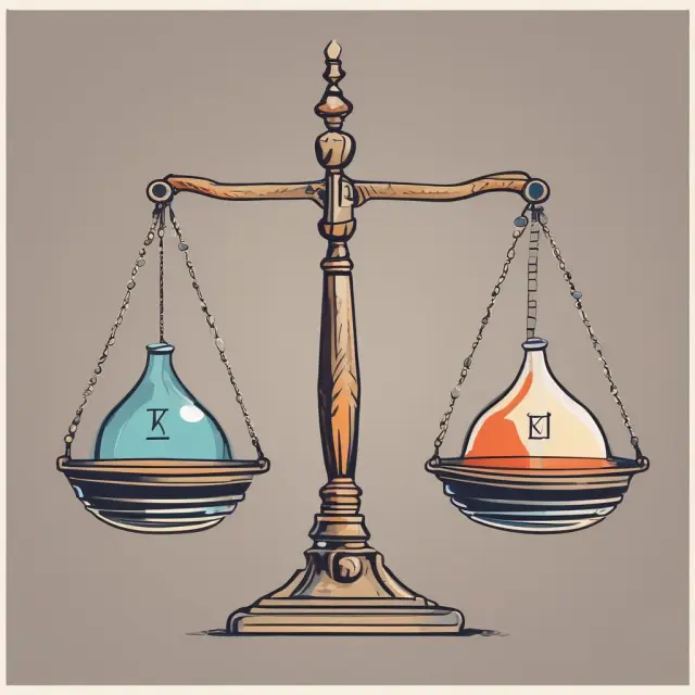 Balance scale comparing liquid alternative funds to traditional mutual funds. Illustrates the choice between new and familiar investment options.